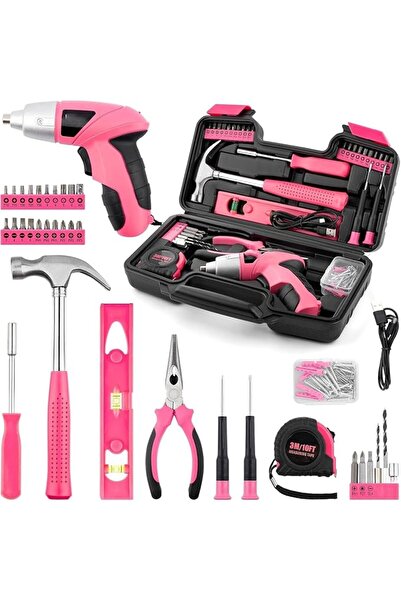 Yelajoy tool set Electric Screwdriver Tool Set 112PCS Home Tool Kit With 3.7V...