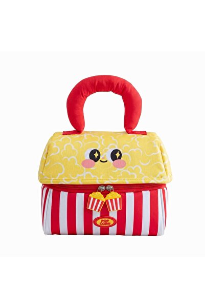 Popcorn Tasarımlı Fermuarlı Makyaj ve Seyahat Çantası – Saplı Kozmetik Organizer