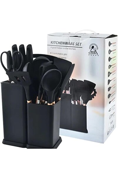 Yelajoy 19 Piece Kitchenware Utensils and Knife Set，includes: 9 Piece Silicon...