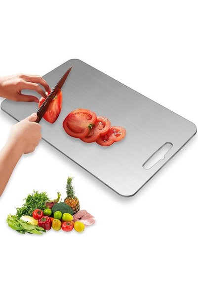SmartMaster Cutting Board,304 Foodgrade Stainless Steel Cutting Board for Kit...