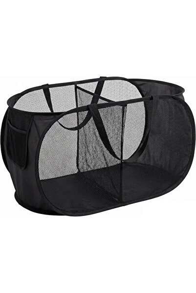 ToolHouse Foldable Laundry Basket with 2 Compartments – Clothes Hamper for Ba...