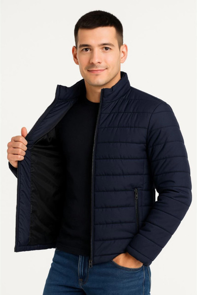 Modazun Men's Bomber Jacket – Water Repellent Fabric, Quilted Lining, Zipper ...