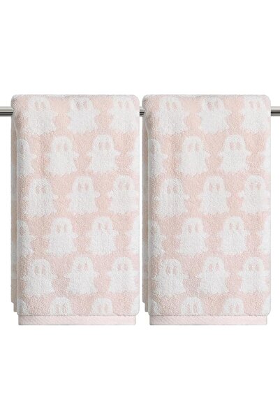 Artoid Mode Pink Ghost Halloween 13.7x29.5 Inch Hand Towels Set of 2