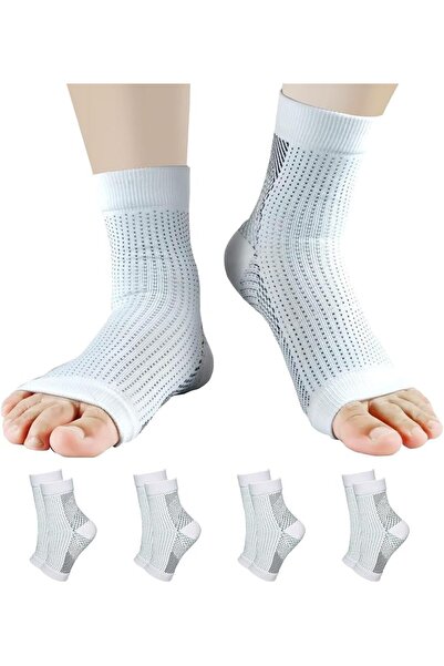 X SPRING Brace Socks, 4PCS Ankle Brace Compression Socks, Plantar Fasciitis S...