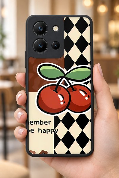 BGAKSESUAR Vivo Y36 Compatible Happiness Patterned Camera Protected Shockproo...