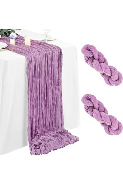 GENERAL Cheesecloth Table Runner 90x400 cm (13FT) Boho Rustic Wedding Decor -...