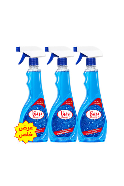 breeka Offer 3 packs: Glass Cleaner and Polisher Spray 630 ml | Savings Packa...