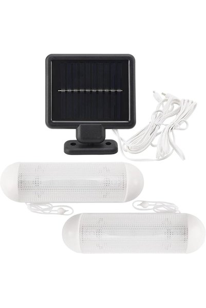 KASTWAVE أضواء LED شمسية للسقيفة مع مفتاح تشغيل، إضاءة داخلية تعمل بالطاقة ال...