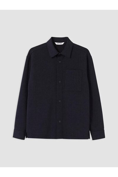 LC Waikiki Nevavm Farkıyla Lcw Vision Navy Blue Pique Plain Standard & Regula...