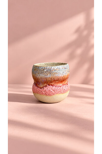 tuola ceramic Rosy Dust El Yapımı Stoneware Kulpsuz Kupa