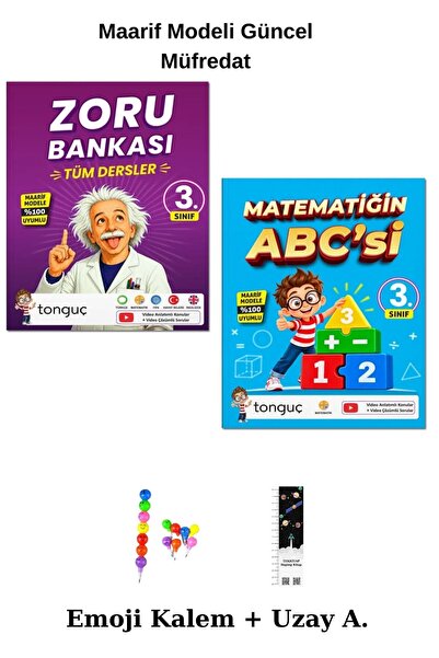 Tonguç Yayınları Tonguç 3. Sınıf Tüm Dersler Zoru Bankası + Matematiğin ABC's...