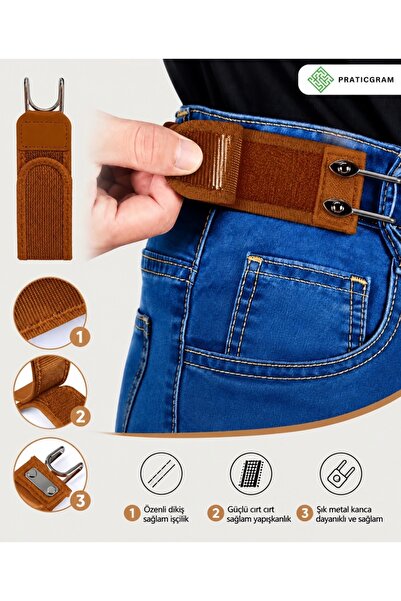 Ayarlanabilir Pantolon Bel Daraltıcı Unisex Kemer Aparatı 2 Adet