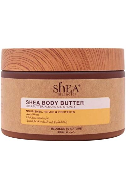 Shea Miracles زبدة الشيا للجسم بزيت اللوز والعسل 300 مل