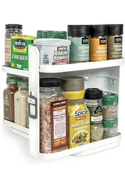 Generic Cabinet Caddy SNAP! Spice Rack Organizer for Cabinet, 4 Adjustable Sh...