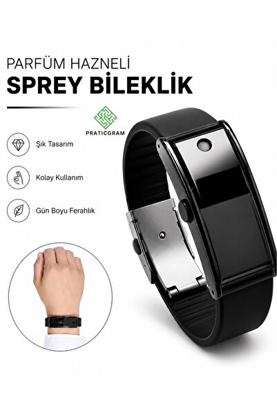 Parfüm Hazneli Pratik Sprey Bileklik