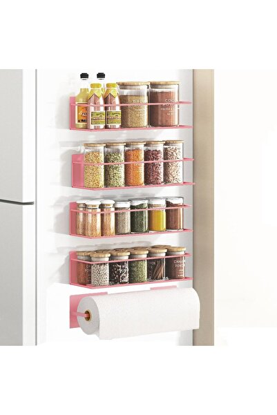 Generic Magnetic Spice Rack For Refrigerator, Magnetic Fridge Shelf For Kitch...