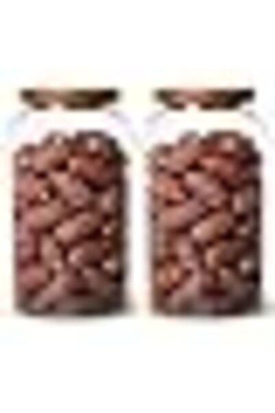 Generic Jorunb Glass Storage Jars Set of 3 Small Glass Storage Jars with Airt...