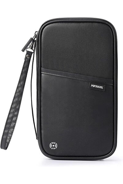 Generic Large Capacity Family Travel Passport Wallet, Storage Bag with RFID P...