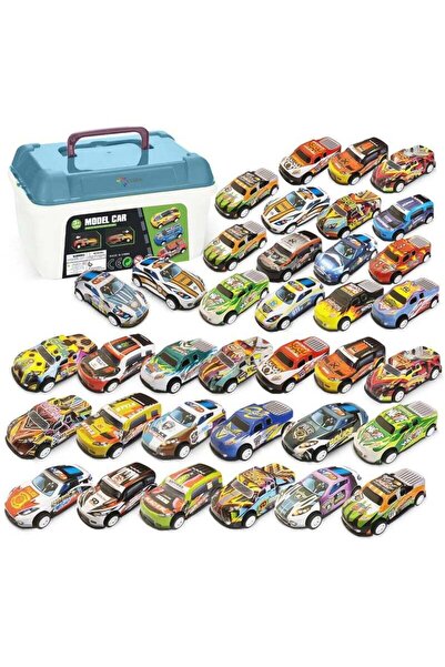 kdeck 36 Pcs Toys Cars Party Favors Pull Back Race Cars Toy Mini Kids Toys fo...