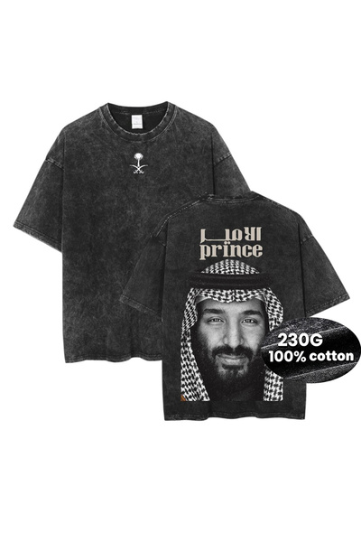 MUZİ KINGDOM OF SAUDI 966 SAUDI ARABIA 100% Cotton 230g oversized heavyweight...