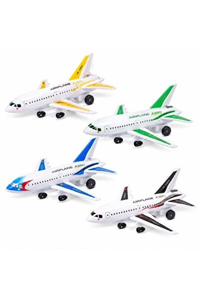 kdeck Pack of 4 Die Cast Airplane Toy Set for Kids, Mini Metal Aircraft Model...