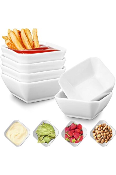 Yelajoy 6 Pack Soy Sauce Dishes, 3 oz Ceramic Dipping Bowls, Small Dip Bowls ...