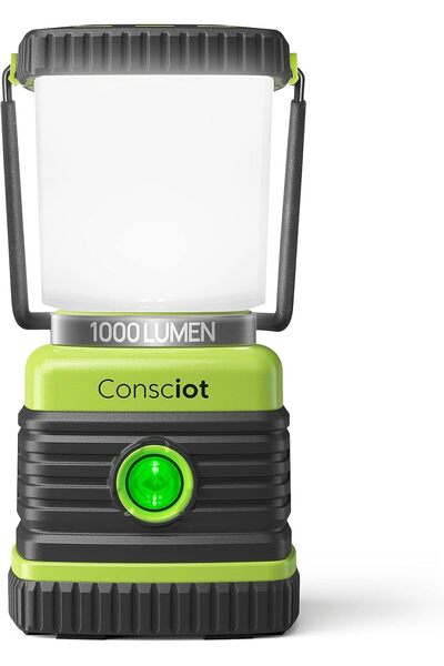 Generic Consciot 1000LM Battery Powered LED Camping Lantern, 4 Light Mode, Di...