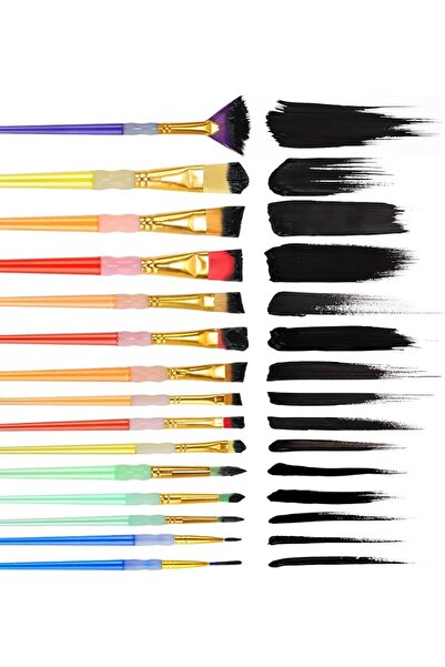 Generic 15-Piece Paint Brush Value Set – smooth application for creating beau...