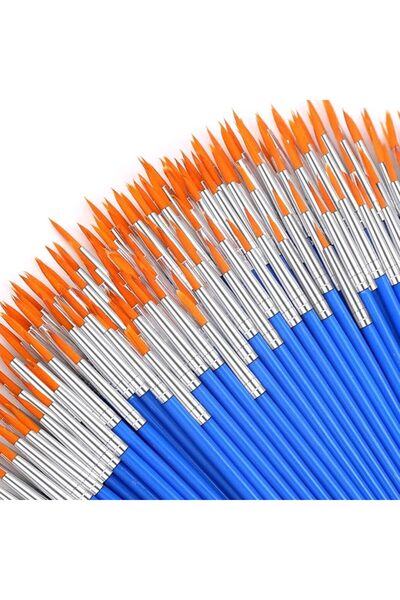 Generic 100Pcs Paint Brushes Bulk Small, for Kids Fine Set Detail Classroom