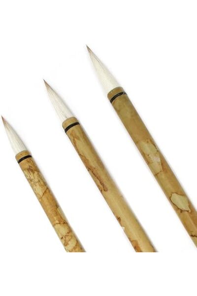Generic Artway Chinese Brush Set x 3 - Small, Medium & Large, Bamboo