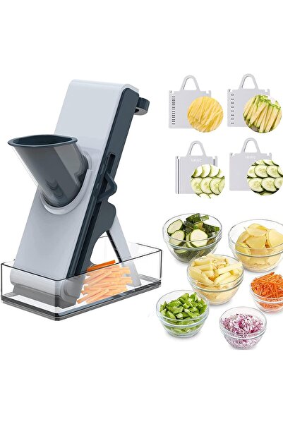 Generic Mandoline Vegetable Slicer Cutter Safe Slice Veggie Chopper Food Juli...