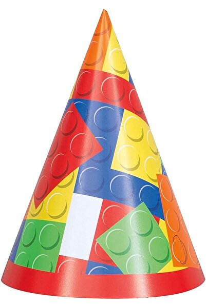 Unique Building Blocks Birthday Party Hat
