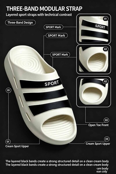 Al-Riyadh Foot Studio High-Quality Crafted Open-Toe Footwear with Soft Lining