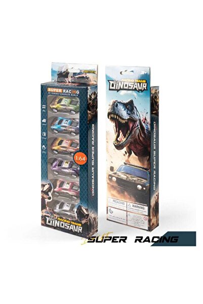 FRTOTO 1:64 Dinosaur Race Team Car Set – Die-Cast Toy Cars for boys and Girls...