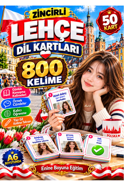 Enine Boyuna Eğitim بطاقات تعليم اللغة الإنجليزية مغلفة ومخصصة للصيف