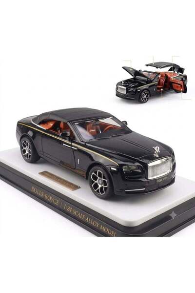 DEEFUP 1:24 Rolls-Royce Phantom Convertible Diecast Model Car, Alloy Pull Bac...