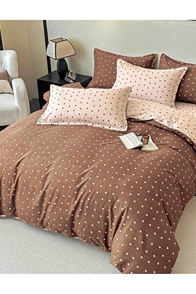 JOJO HOME Lenjerie de Pat 2 Persoane, Tip Finet, 6 Piese, Cearsaf cu Elastic,...