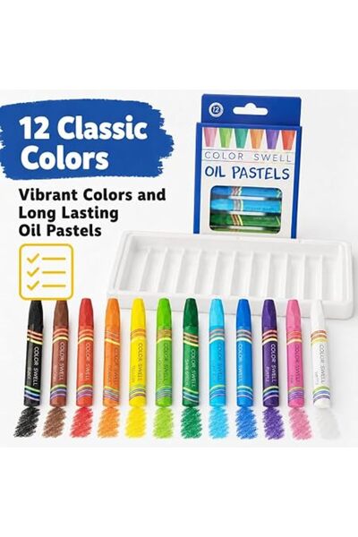Generic ألوان زيتية سميكة من Color Swell، 36 عبوة، 12 لونًا (432 قطعة إجمالاً...
