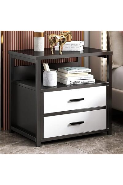 CITYRIYA LONG طاولة جانبية للسرير، خزانة جانبية للسرير مقاس 40 * 34 * 50 سم ل...