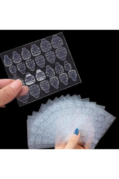 Yelajoy 50 Sheets Nail Glue Stickers,1200pcs Adhesive Tabs,Double Side Press ...