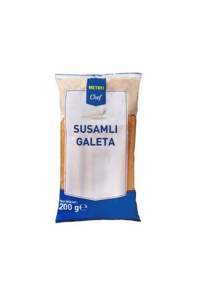 Metro Chef Susamlı Galeta 200 G - Çıtır Atıştırmalık 8'li Avantaj Paketi - 8 Adet