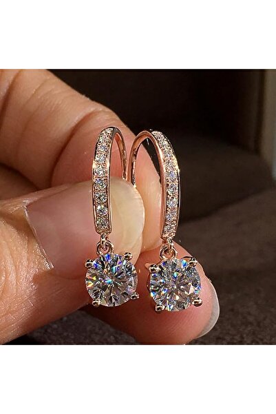 ASKIND Temperament Elegant Cubic Zirconia Dangle Earrings Women for Wedding E...