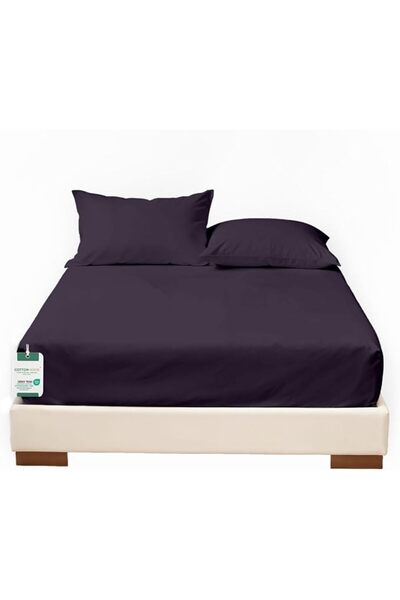 COTTON HOME طقم ملاءات قطنية منزلية من 3 قطع فائقة النعومة باللون الأخضر النع...