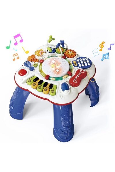Giftry Masuta activitati Giftry®, centru multifunctional 8 in 1, jucarie cu l...