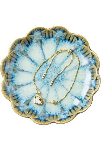 GENERAL BEUNAIZER Jewelry Dish Tray, Ring Dish, Ceramic Trinket Tray, Key Bow...