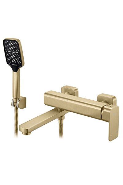 Rea Βρύση Μπανιέρας Arlo Gold Brush