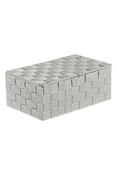DD SHOP Cutie de Depozitare Metalica Gri cu Capac 27.5x17.5x11cm - Cosuri Imp...