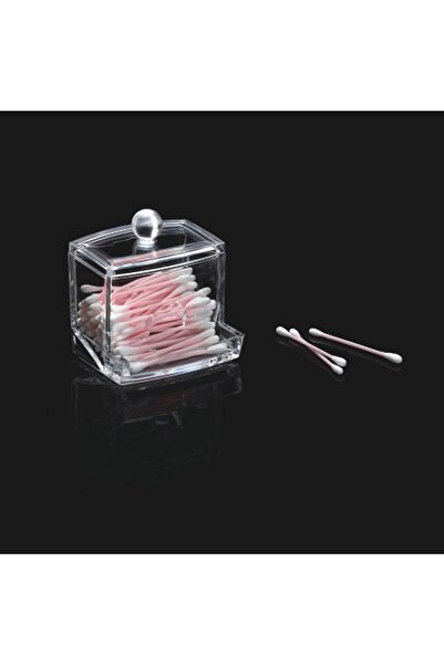 DD SHOP Cutie Transparenta pentru Betisoare Igienice 9x6x7cm - Suporturi Acri...