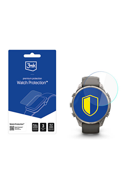 3MK Set 3 Folii Smartwatch FlexibleGlass, pentru Garmin Fenix 9 Pro-Solar 47m...