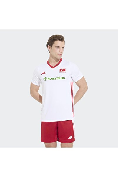 adidas Turkey Volleyball National Team Men's White Volleyball Jersey (Km7472)